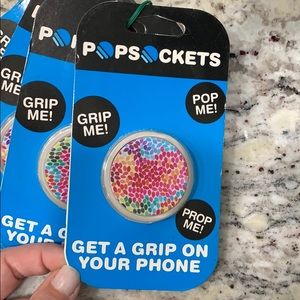 colorful pop socket